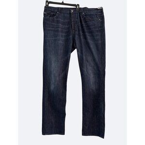 7‎ For All Mankind Men’s Jared Straight Leg Jeans Size 40x35 Dark Wash Denim USA